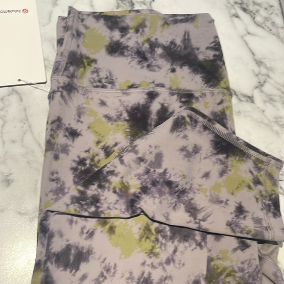 NWT/LULULEMON ALIGN HR Tie Dye Mauve Grey Leggings. 28”/Size 16. Brand New w/tag - Picture 5 of 10